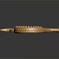 Golden Spiral Decorative Home Ornament With Sleek Curved Modern Design