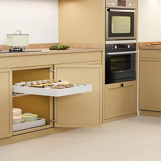 Kitchen pull-out rack 3d model