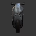 Futuristic Teal Motorcycle With Sleek Mechanical Body And Edgy Design Details