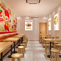 Ruyi Wonton Mall Shop Featuring Cartoon Mascot Fresh Fillings And Interior Dining Area