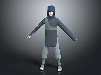 Naruto Unaruto Juvenile Magic Juvenile Magic Juvenile Magician Mage Male Character 3d model