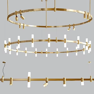 Modern downlight spotlight AUROOM lamp pendant series 3d model