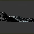 Alpine Glacier Terrain With Snowy Peaks Blue Ice And Rocky Ridges