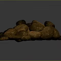 Natural Wood and Stone Blocks in Chunk Form for Decorative Displays