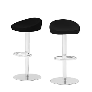 Modern Leather Bar Chair 3d model