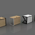 Modern Office Desks With Wooden Tops And Metal Frames In Various Designs