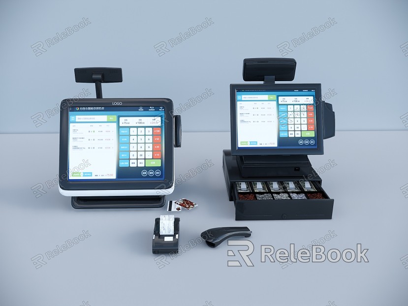 Modern cash register model