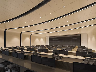 Modern Large Conference Room Featuring Staircase Seating Projection Screen And Elegant Lighting Design 3d model