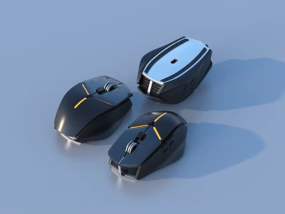 Modern Wireless Computer Mice With Stylish Design And Ergonomic Features For Daily Use 3d model