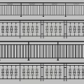 Sturdy Metal Railings with Various Decorative Patterns for Balcony and Building Use