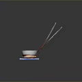 Delicious Steamed Dumplings With Dipping Sauce And Chopsticks On Ceramic Tray