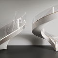 revolving staircase 3d model