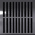 Black Soft Pack Strips With Different Textured Styles And Decorative Designs 3d model
