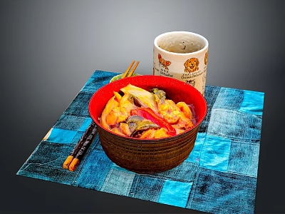 Food lunch lunch gourmet 3d model