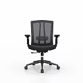 Ergonomic Mesh Back Office Chair With Adjustable Armrests And Swivel Rolling Base 3d model