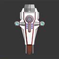 Futuristic White And Red Passenger Aircraft With Sleek Design And Circular Components