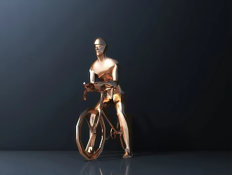 Light Luxury Sculpture Ornaments Mask Doll 3d model