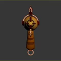 Steampunk Pistol With Vintage Mechanical Design Brass Copper Accents And Intricate Gears