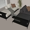 Sofa bed Double sofa 3d model