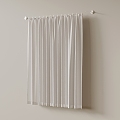 Curtain Modern Bathroom Curtain Waterproof Curtain 3d model