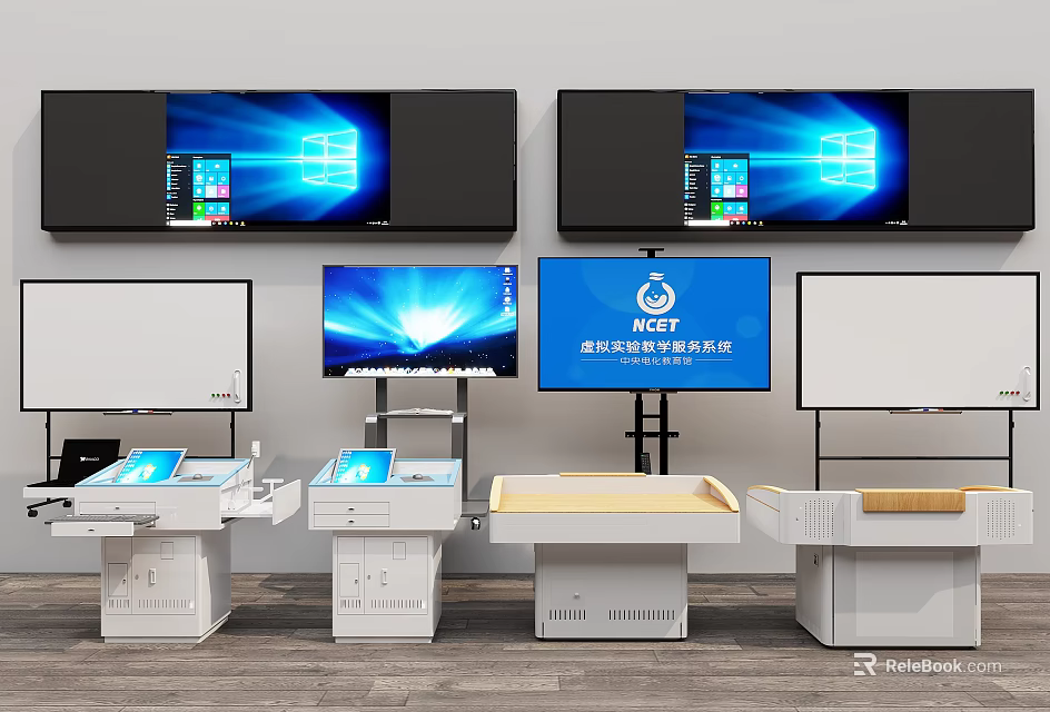 Creative Studio Setup Featuring Musical Instruments And Art Supplies 3d model