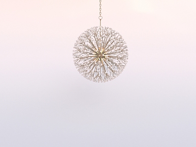 Special-shaped lamp dandelion chandelier model