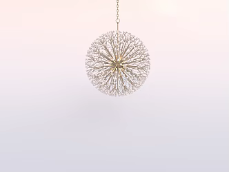Special-shaped lamp dandelion chandelier 3d model