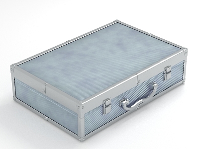 Trunk iron suitcase 3d model