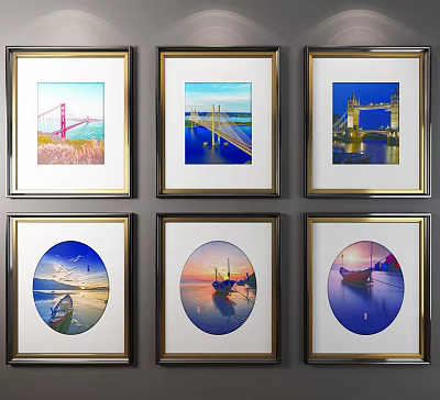 modern landscape painting decorative painting 3d model modern landscape painting decorative painting 3d model