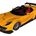 Hyundai sports car Ferrari Convertible sports car 3d model