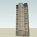 Modern High-Rise Residential Building Exterior Design With Multiple Floors Balconies And Windows