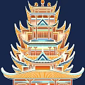 Architecture New Architecture National Tide Architecture Ancient Architecture Drum Tower Temple of Heaven Pagoda Zen Temple Building Temple 2 3d model