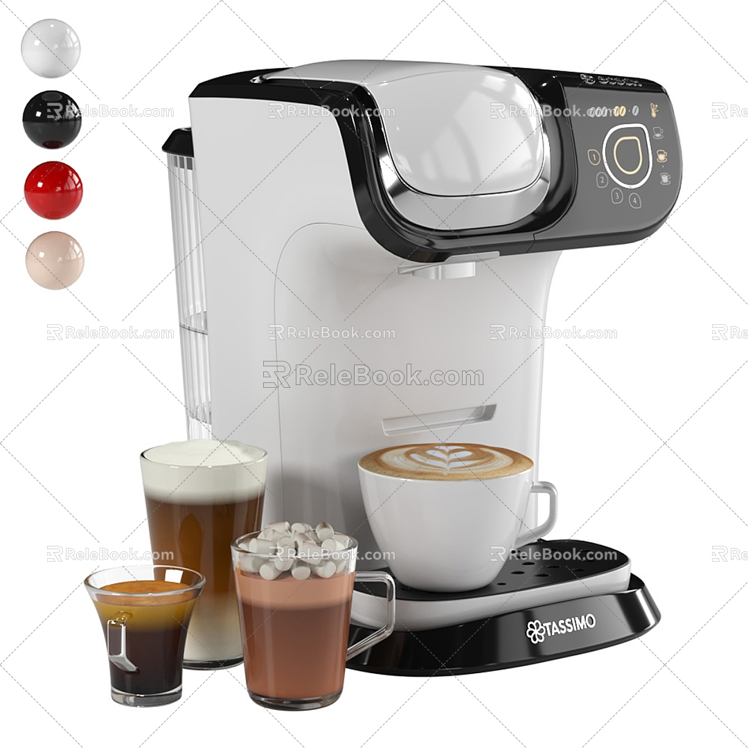 Modern coffee machine 3d model