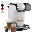 Sharp Automatic Coffee Machine With Colorful Capsules Latte Art And Marshmallow Drinks