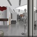 Modern Minimalist Beauty Hair Salon Interior Design With Professional Styling Chairs And Tidy Storage Spaces