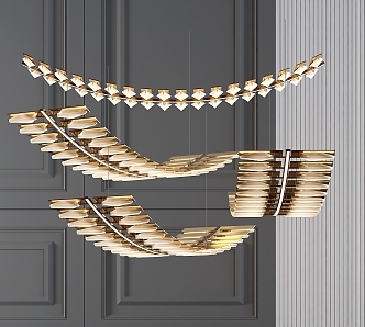 Modern Crystal Chandelier Decorative Crystal Chandelier 3d model