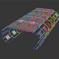 Advanced Orbital Spacecraft Panel Structure With Metallic Frame And Solar Modules