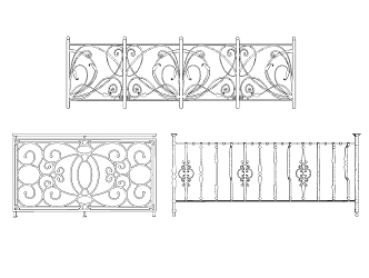 European Railing 3d model