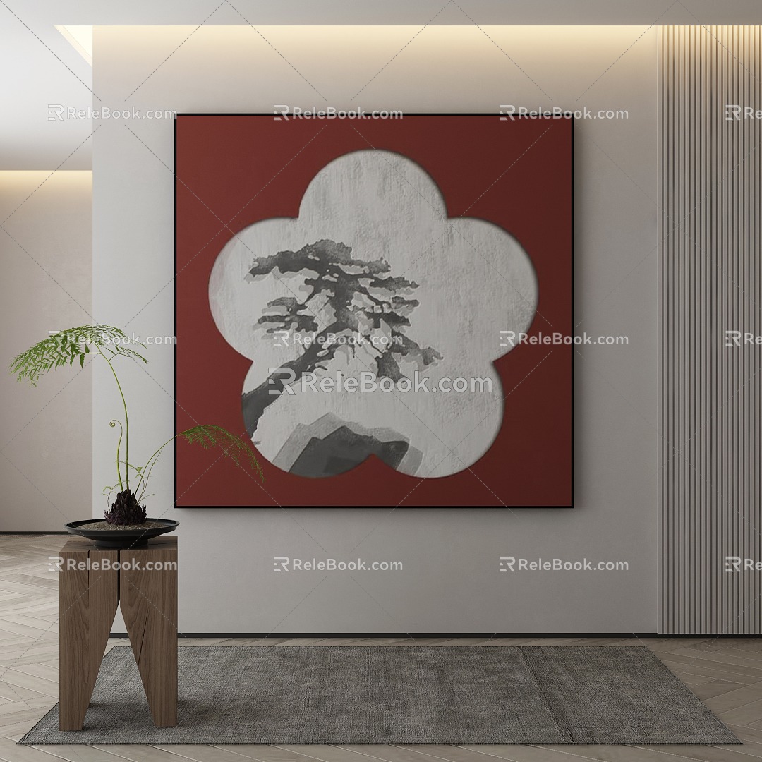 New Chinese Decorative Painting 3d model