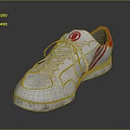 White Lace Up Sports Shoes With Red Stripes And Logo For Casual Daily Use