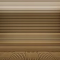 Serene SPA Sauna Interior Design With Wooden Striped Panels And Flooring