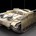 Heavy Military Tank Featuring Metal Armor Tracks Long Cannon And Historical Design