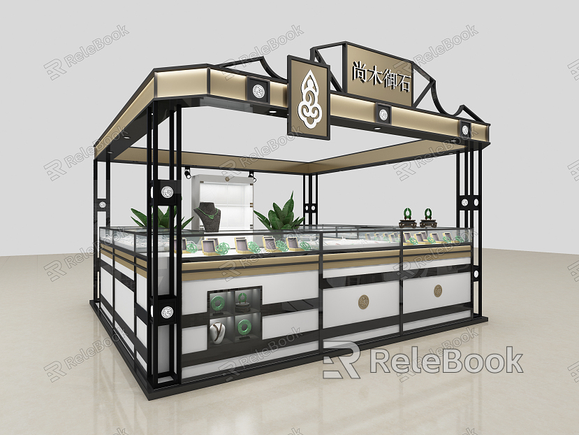 Modern Jewelry Store Royal Stone Shop model