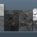 Textured Background Wall Design With Various Patterns And Decorative Panels