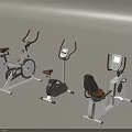Different Styles Of Modern Exercise Bikes With White Frames Digital Consoles And Brown Seats