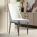 Modern Leather Office Chair With Padded High Back And Black Metal Armrests