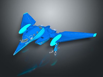 Modern Spaceship Spacecraft 3d model