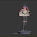 Commercial Equipment Pink Baby Themed Decorative Table Lamp With Blue Base And Cartoon Design