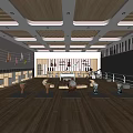 Kindergarten Music Activity Room Featuring Musical Instruments Yoga Mats Bookshelves And Wooden Ceiling