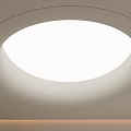 Minimalist Modern Ceiling Design With Round Recessed Lighting And Smooth Surface